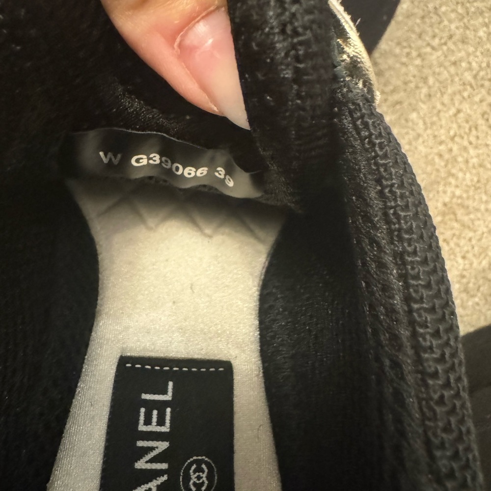 CHANEL Black and Cream Athletic Shoes - Picture 7 of 7